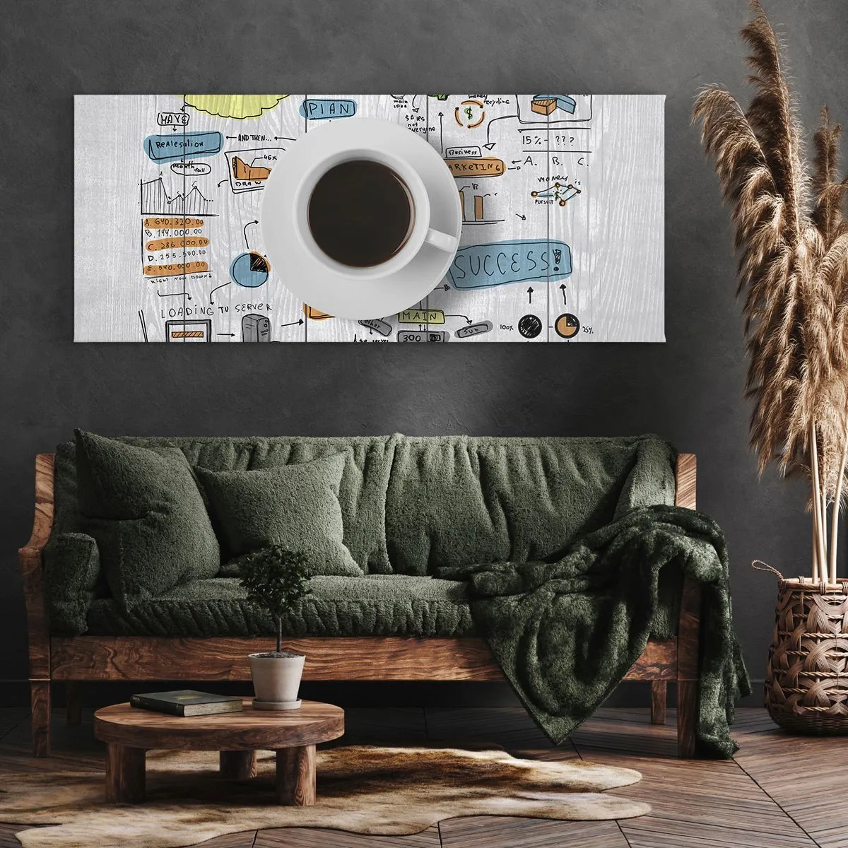 Quadro su tela - Stampe su Tela - Un momento di pausa - 90x30 cm