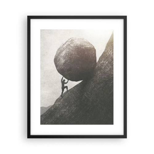 Poster in cornice nera - Credo contro ogni speranza - 40x50 cm