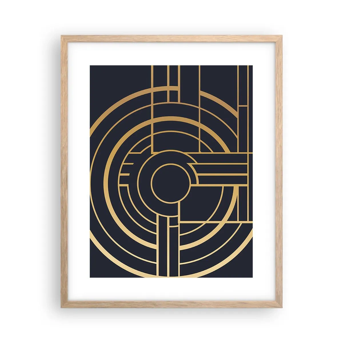 Poster in cornice rovere chiaro - Il giro delle cose - 40x50 cm