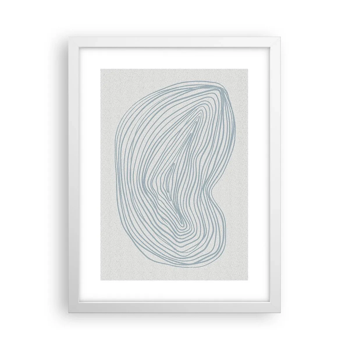 Poster in cornice bianca - Il sorriso di una goccia - 30x40 cm