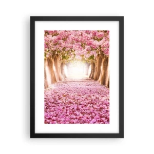 Poster in cornice nera - La strada verso il paradiso - 30x40 cm