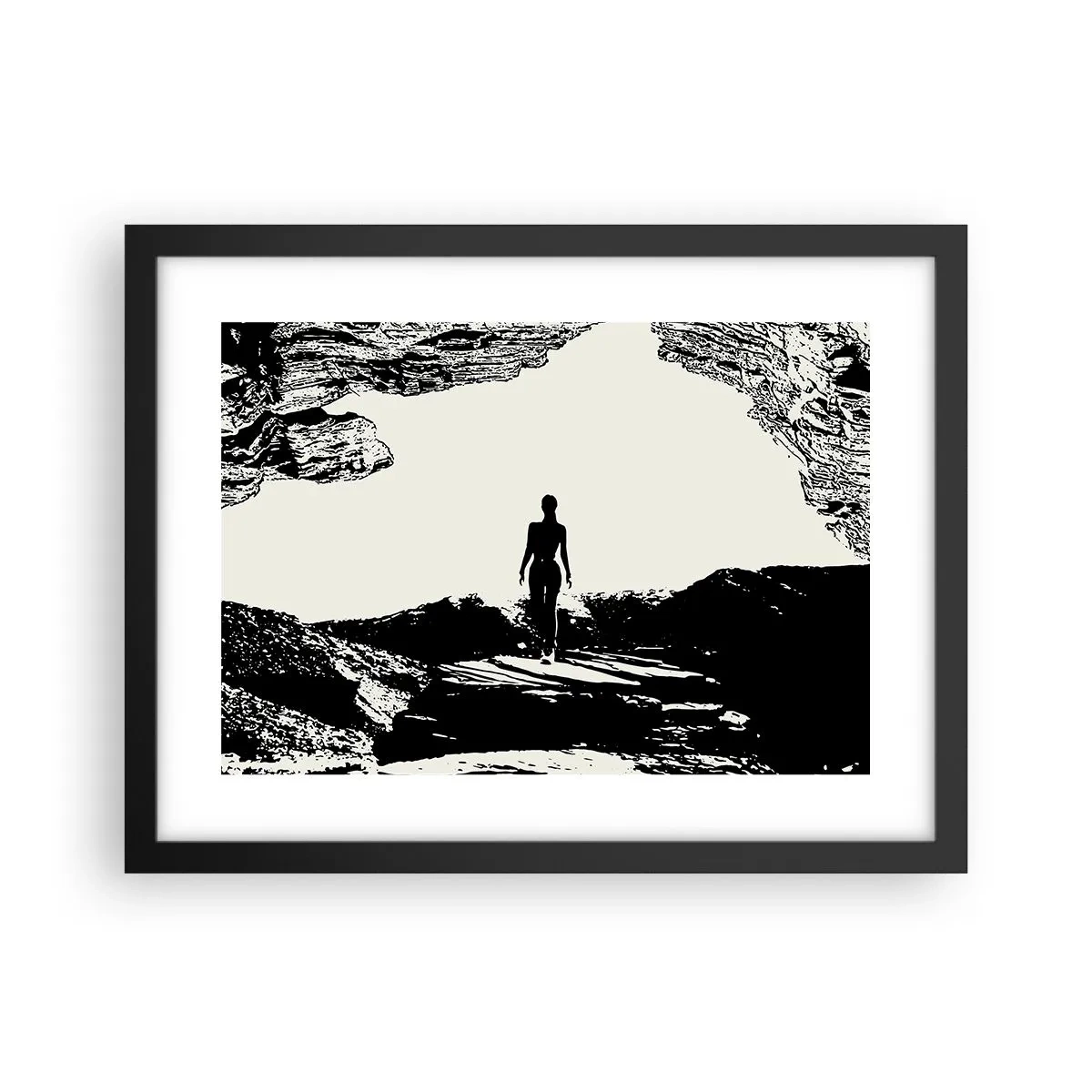 Poster in cornice nera - Un nuovo sguardo - 40x30 cm