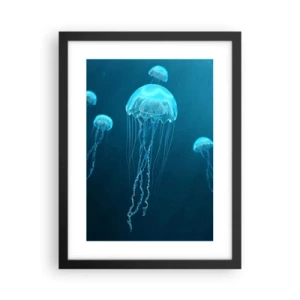 Poster in cornice nera - La danza oceanica - 30x40 cm