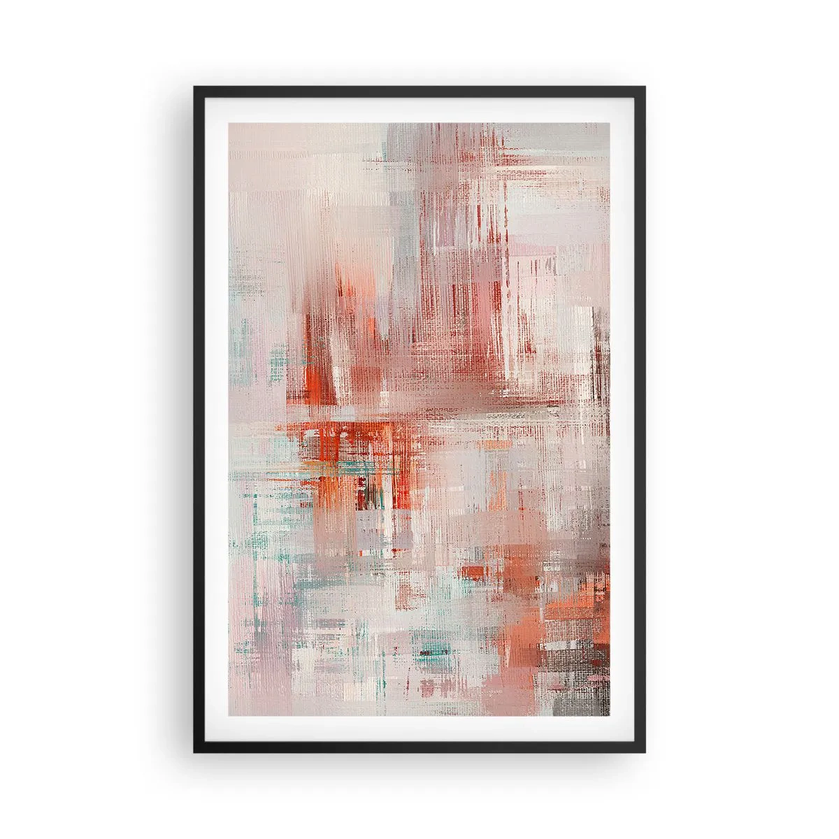 Poster in cornice nera - Nebbiose e rosate - 61x91 cm