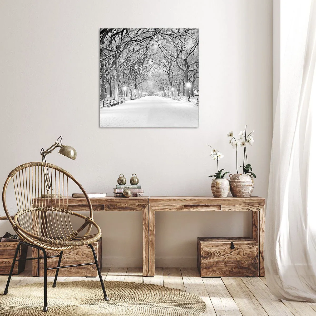 Quadro su tela - Stampe su Tela - Quattro stagioni: l'inverno - 70x70 cm