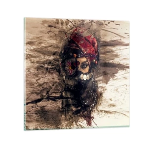 Quadro su vetro - Quantomeno inquietante - 70x70 cm