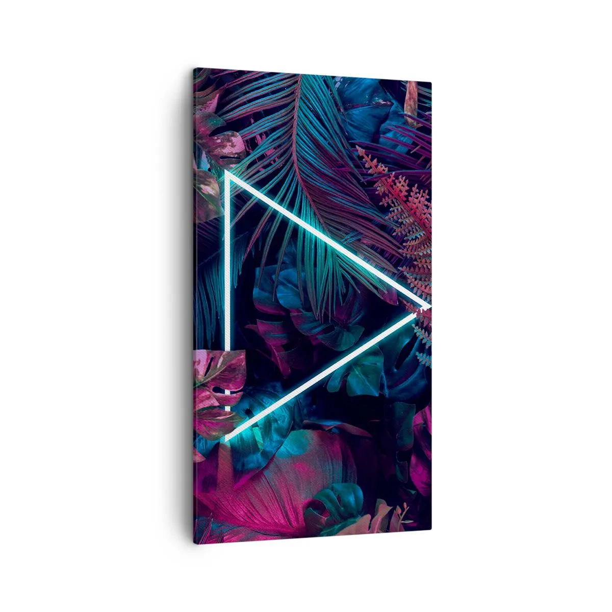 Quadro su tela - Stampe su Tela - Giardino in stile discoteca - 45x80 cm