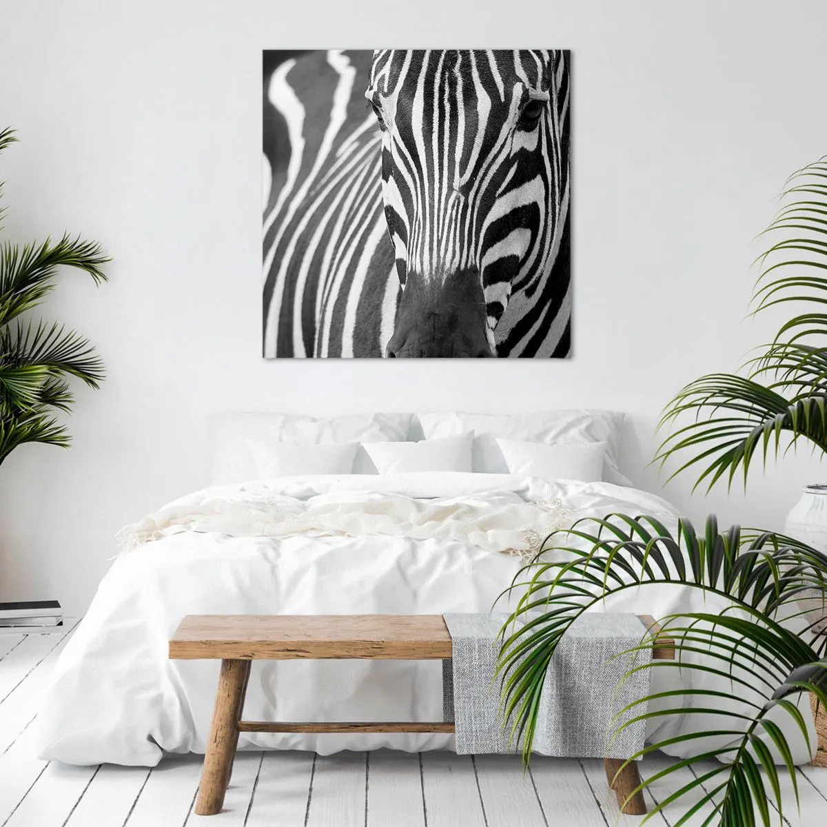 Quadro su tela - Stampe su Tela - Il mondo è in bianco e nero - 40x40 cm