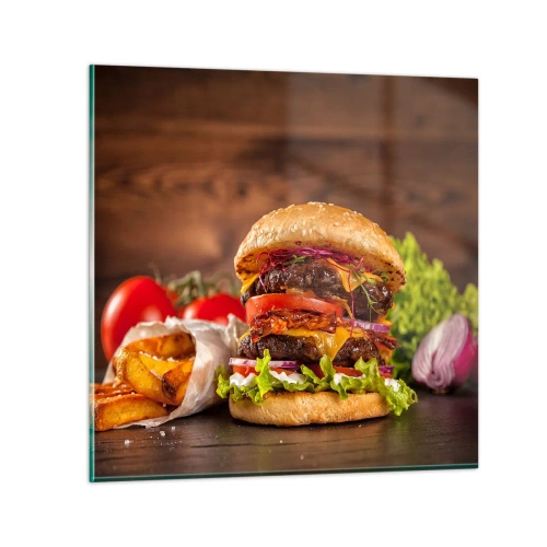 Quadro su vetro - Frutto proibito - 70x70 cm