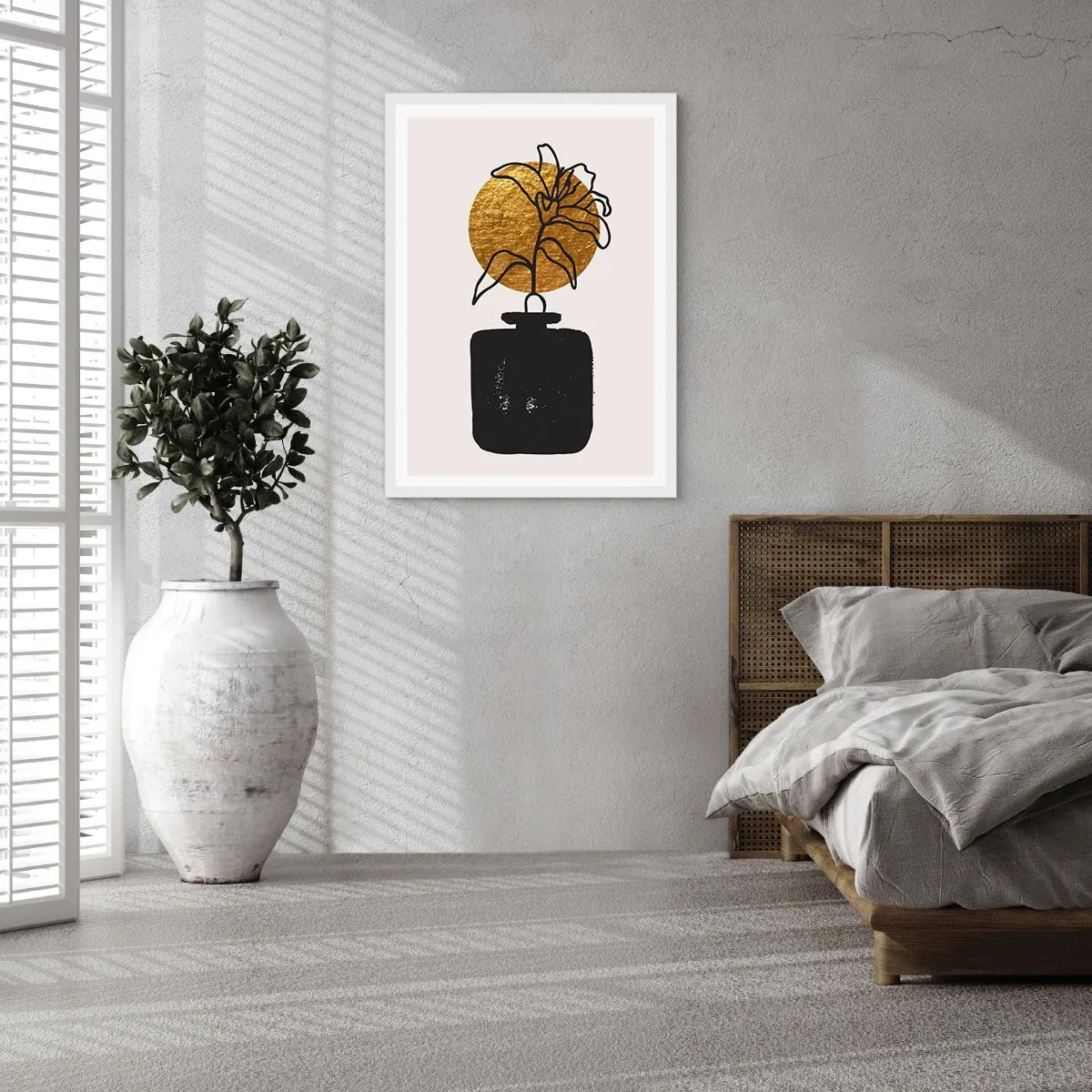 Poster in cornice bianca - Bellezza a peso d'oro - 30x40 cm