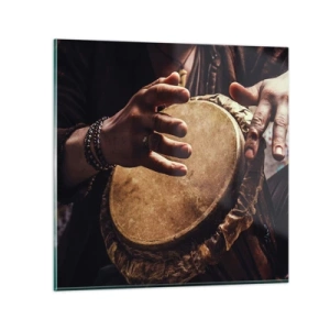 Quadro su vetro - Al ritmo del cuore - 60x60 cm