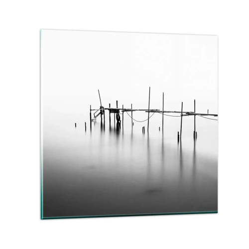 Quadro su vetro - E se la luce non c'è? - 70x70 cm