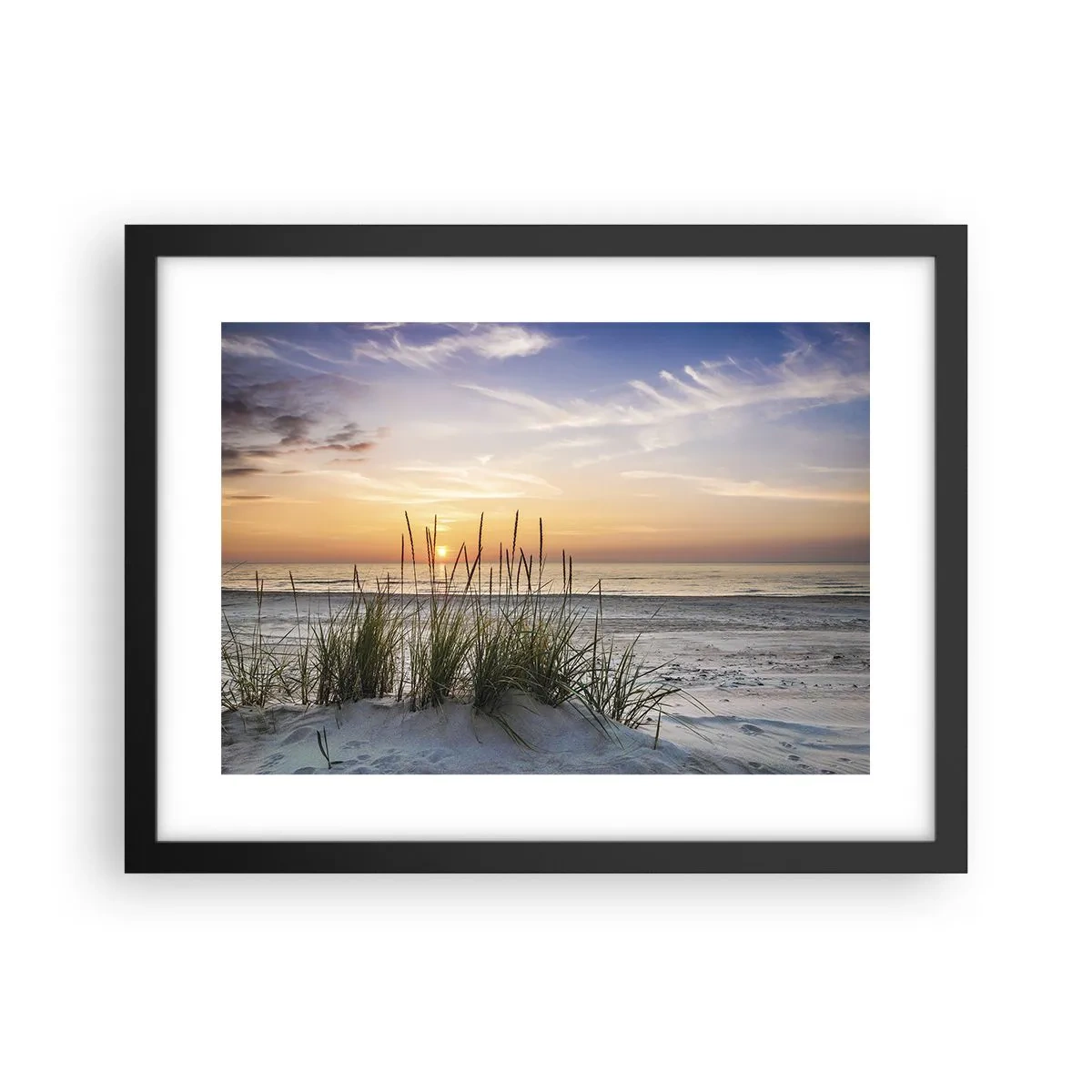 Poster in cornice nera - Guarda, pensa, senti - 40x30 cm