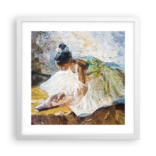 Poster in cornice bianca - Dal quadro di Degas - 40x40 cm