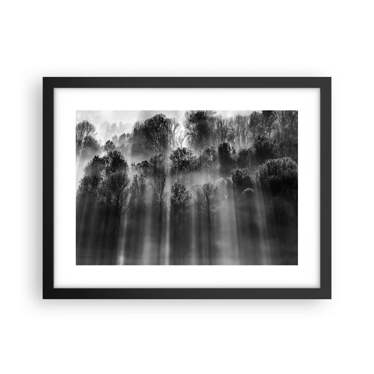 Poster in cornice nera - Nei getti di luce - 40x30 cm
