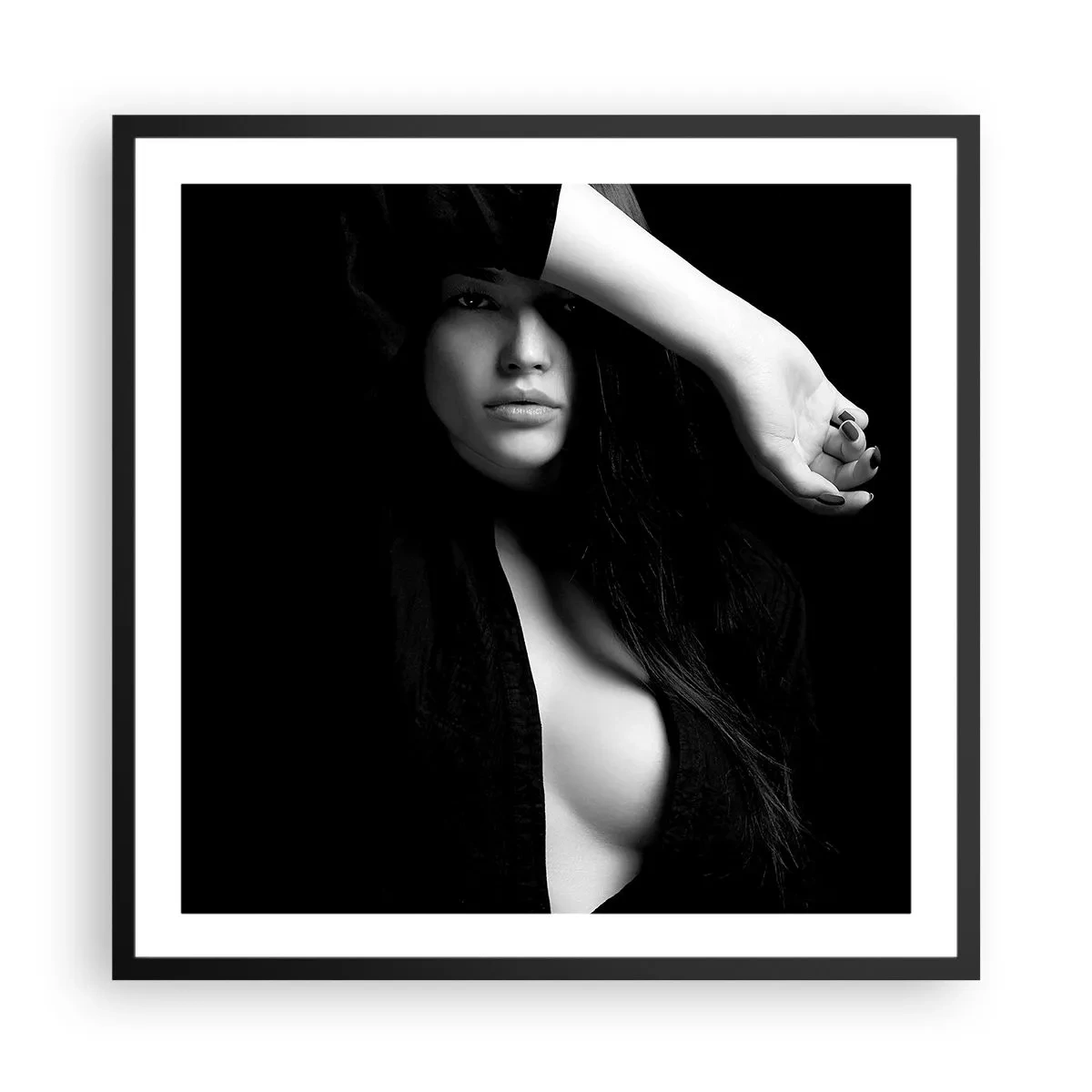 Poster in cornice nera - Scuola di seduzione - 60x60 cm