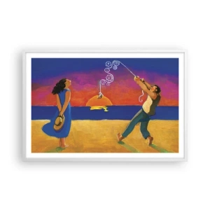 Poster in cornice bianca - Più delle stelle del cielo - 91x61 cm