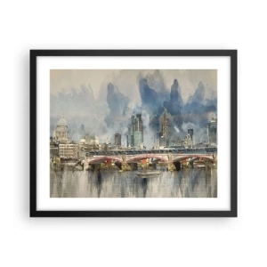Poster in cornice nera - Londra in tutta la sua bellezza - 50x40 cm