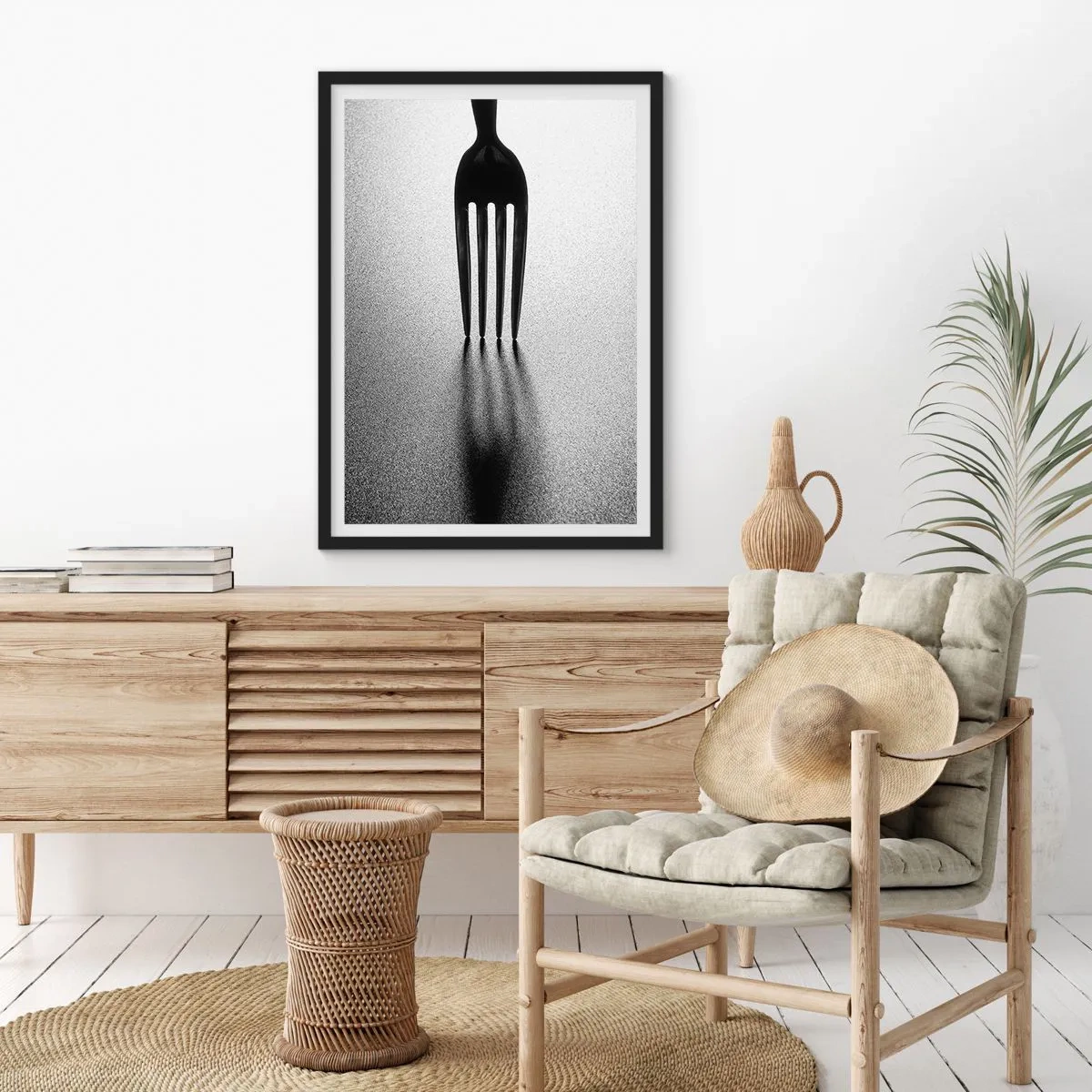 Poster in cornice nera - Luce e ombra - 40x50 cm