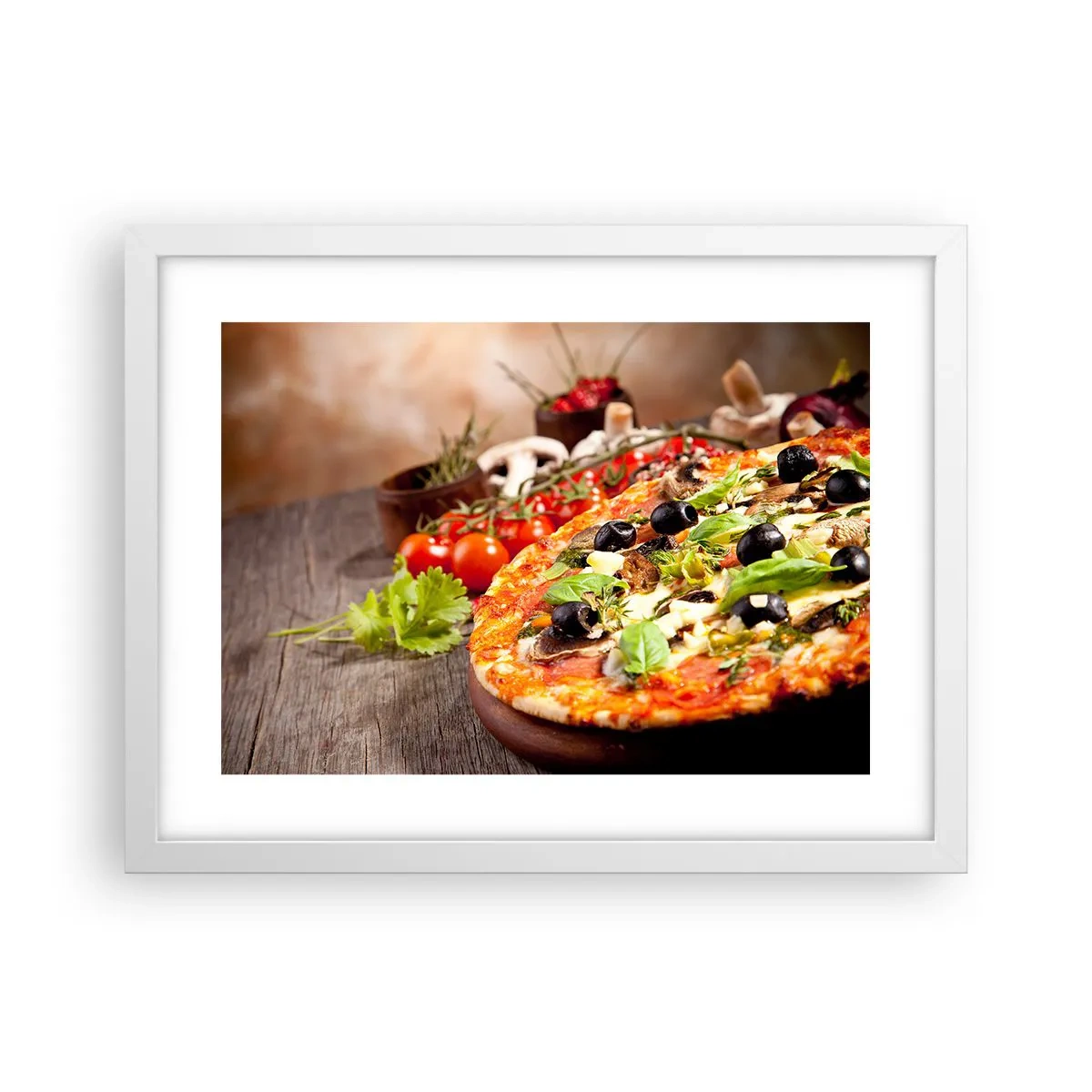 Poster in cornice bianca - Con ingredienti tellurici - 40x30 cm