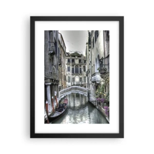 Poster in cornice nera - Da secoli in silenziosa riflessione - 30x40 cm