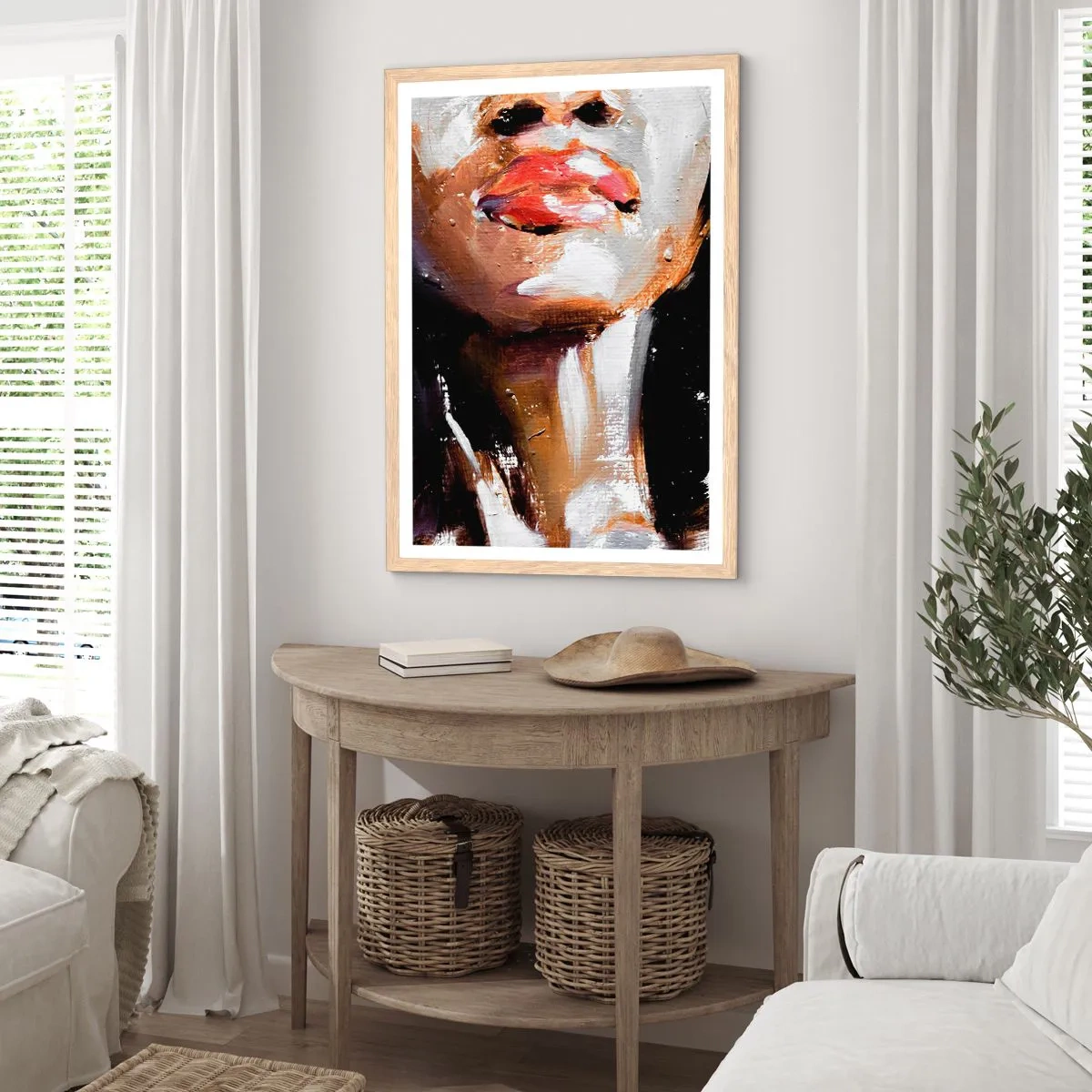 Poster in cornice rovere chiaro - Orgoglio senza pregiudizio - 30x40 cm