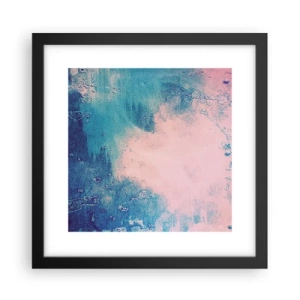 Poster in cornice nera - Abbracci nel blu - 30x30 cm