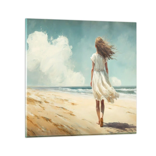 Quadro su vetro - Dove sole e vento si incontrano - 40x40 cm