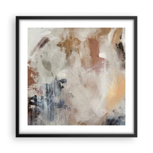 Poster in cornice nera - Astrazione annebbiata - 50x50 cm
