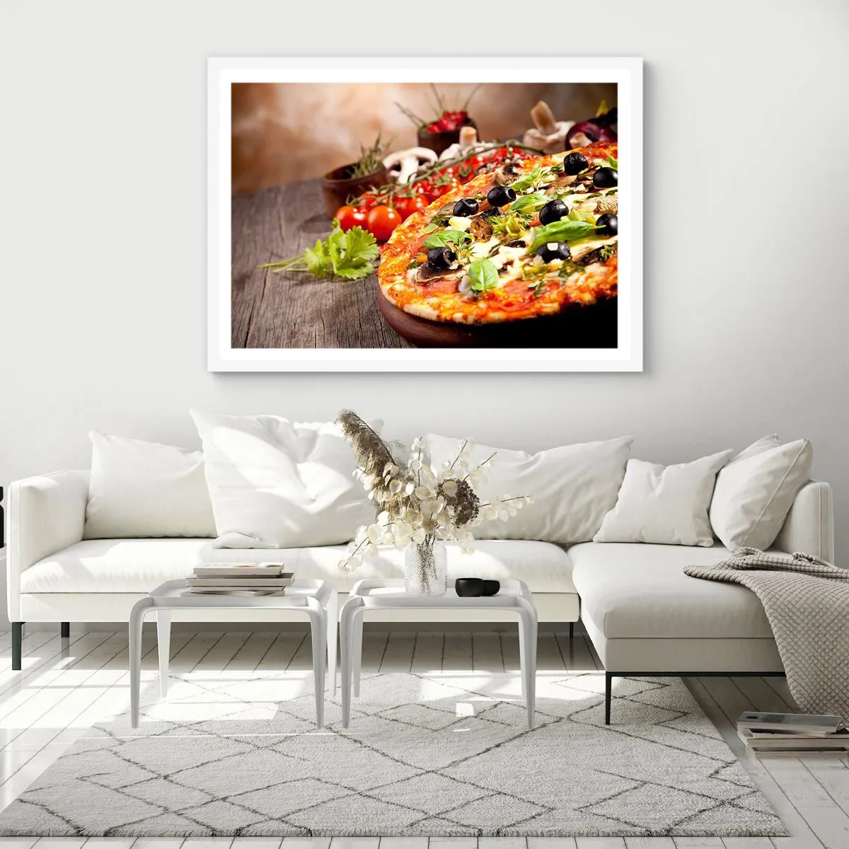 Poster in cornice bianca - Con ingredienti tellurici - 40x30 cm