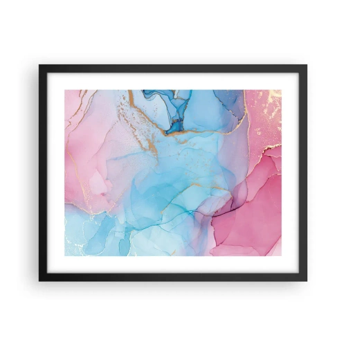 Poster in cornice nera - Incontro e compenetrazione - 50x40 cm