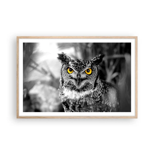 Poster in cornice rovere chiaro - Non si può nascondere niente - 91x61 cm