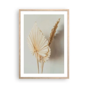 Poster in cornice rovere chiaro - Quando serve il sollievo - 50x70 cm