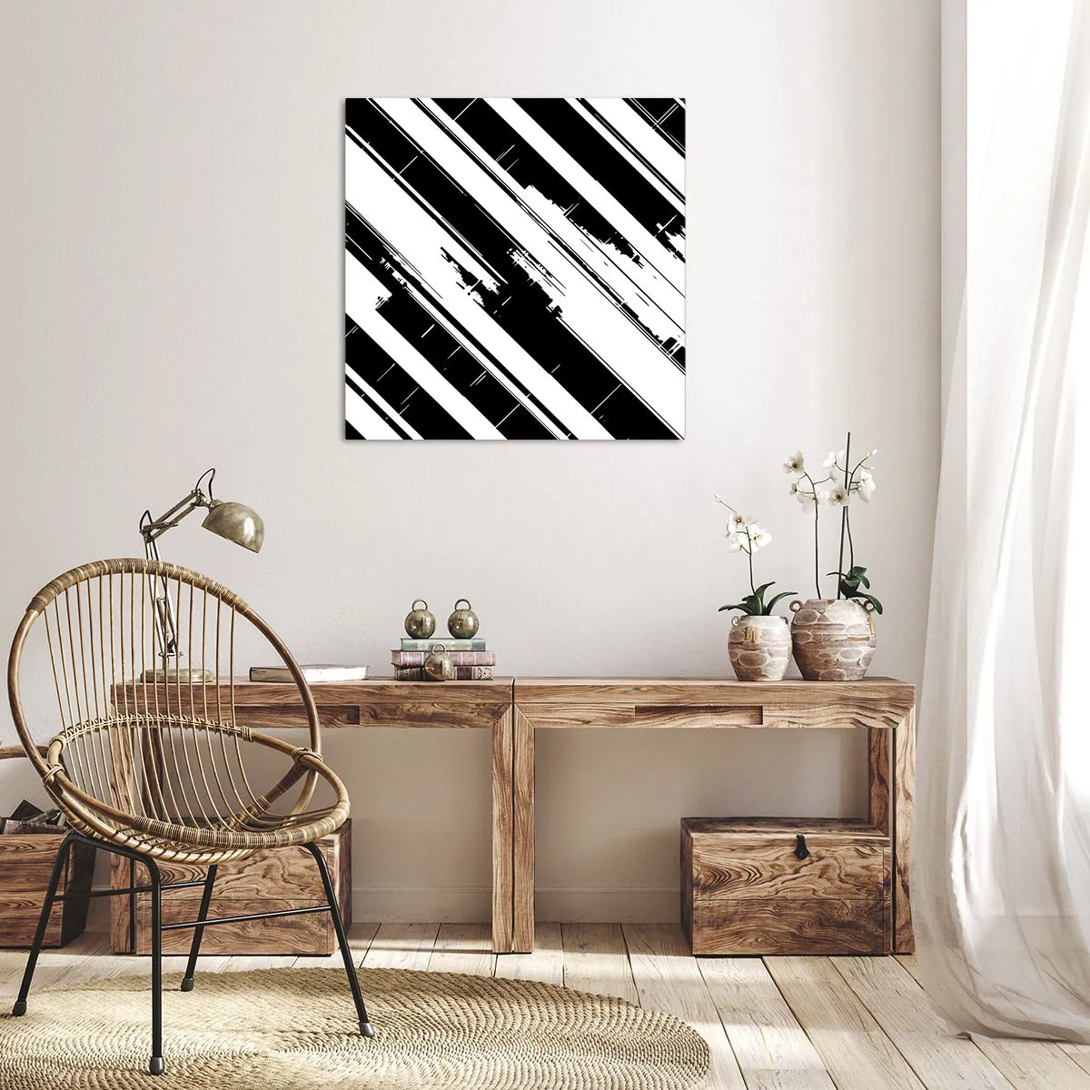 Quadro su tela - Stampe su Tela - Composizione intensa e dinamica - 60x60 cm