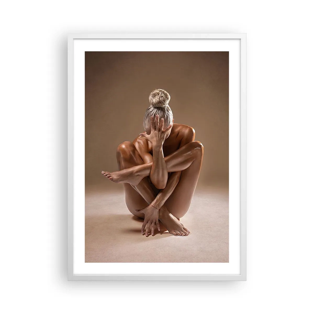 Poster in cornice bianca - Unità di corpo e anima - 50x70 cm