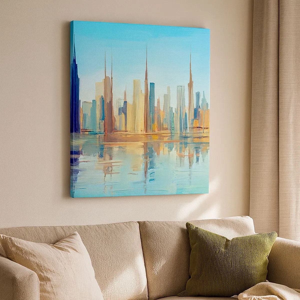 Quadro su tela - Stampe su Tela - Metropoli assolata - 30x30 cm