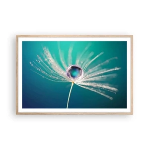 Poster in cornice rovere chiaro - Attimo mistico - 91x61 cm