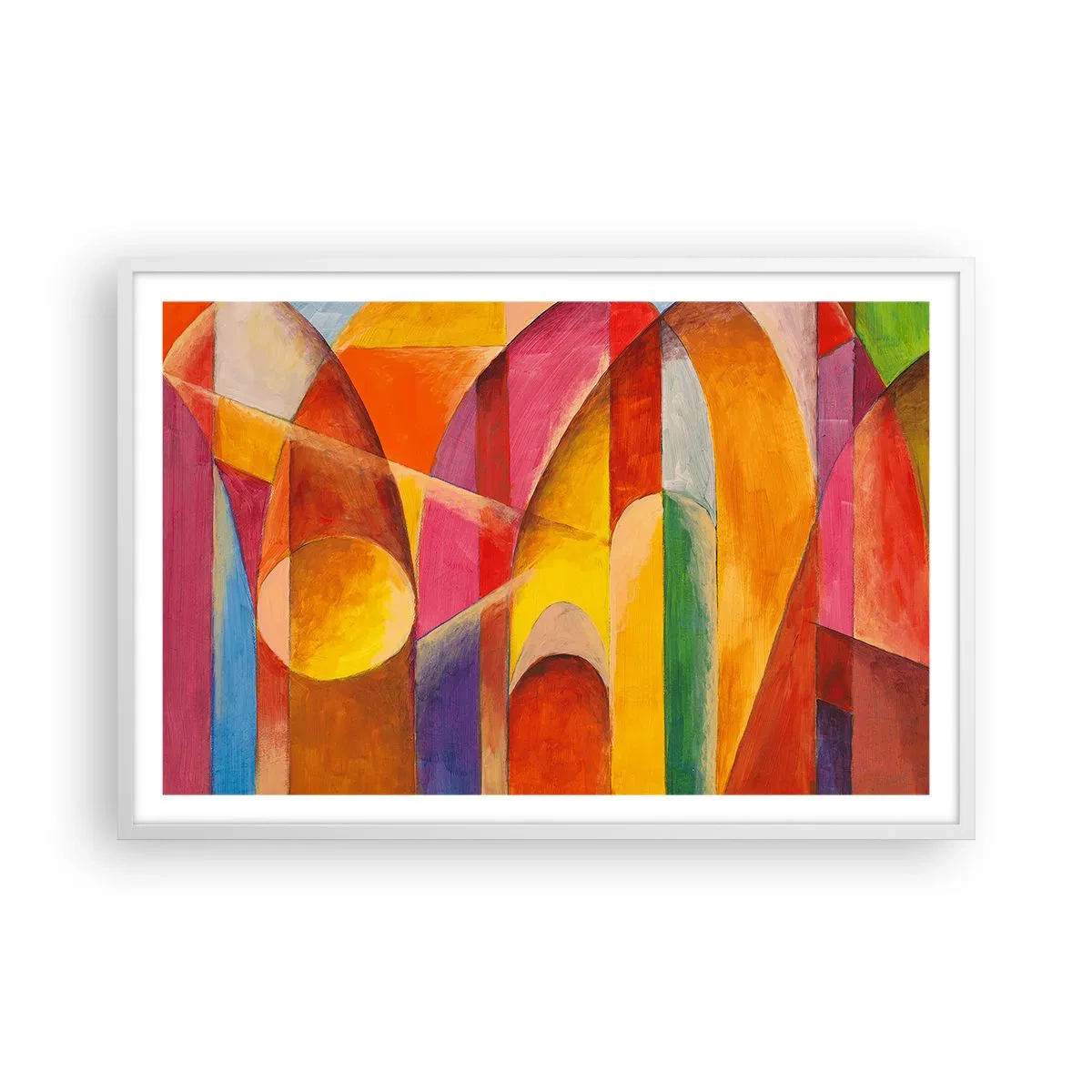 Poster in cornice bianca - La cattedrale del sole - 91x61 cm
