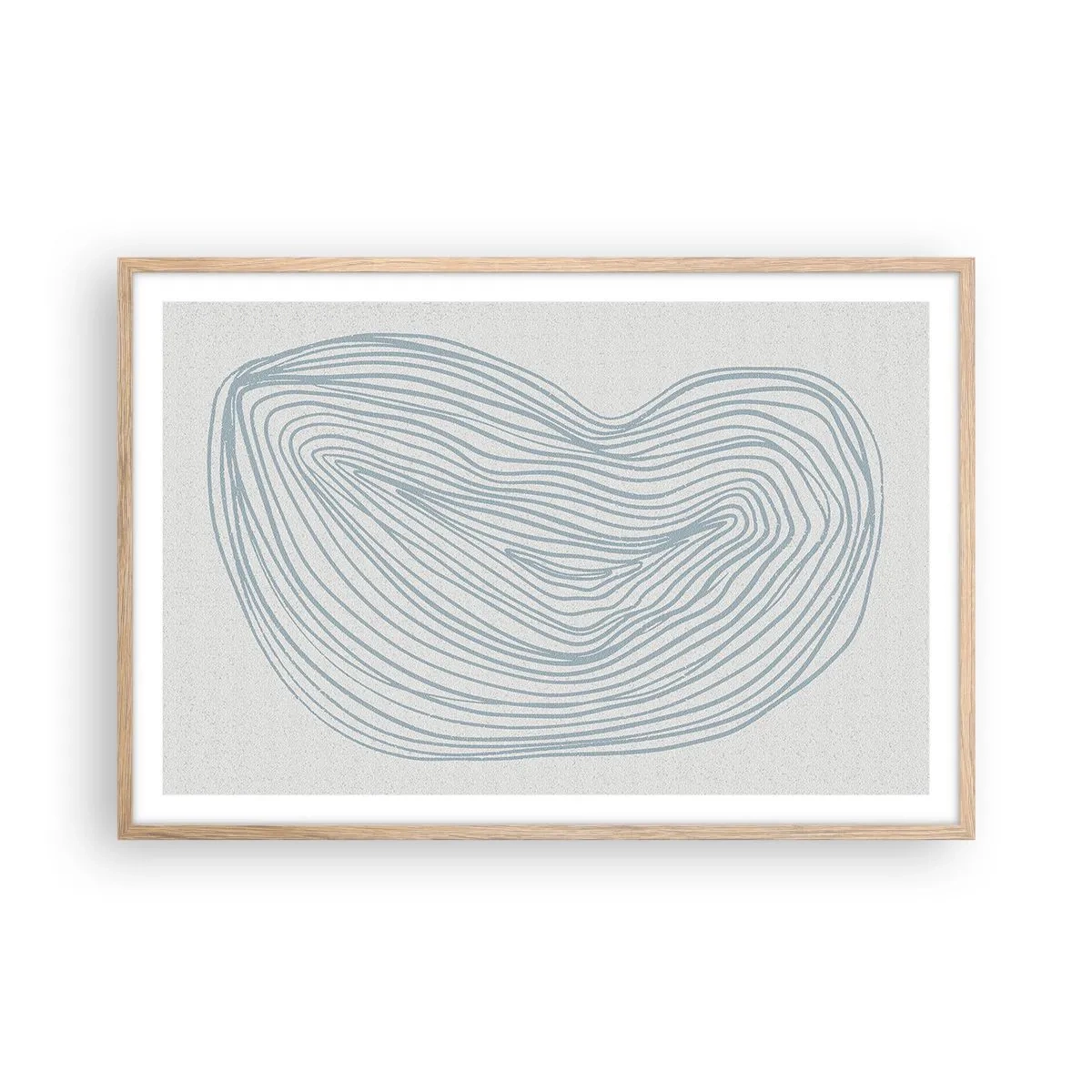 Poster in cornice rovere chiaro - Il sorriso di una goccia - 91x61 cm