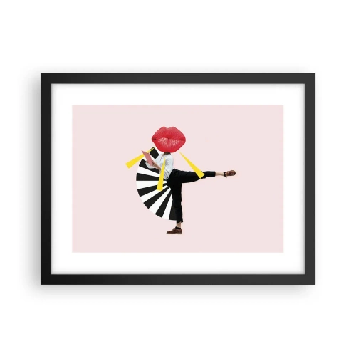 Poster in cornice nera - Pop-art surrealistica - 40x30 cm