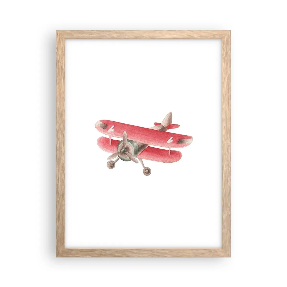 Poster in cornice rovere chiaro - Pronto a volare alto - 30x40 cm