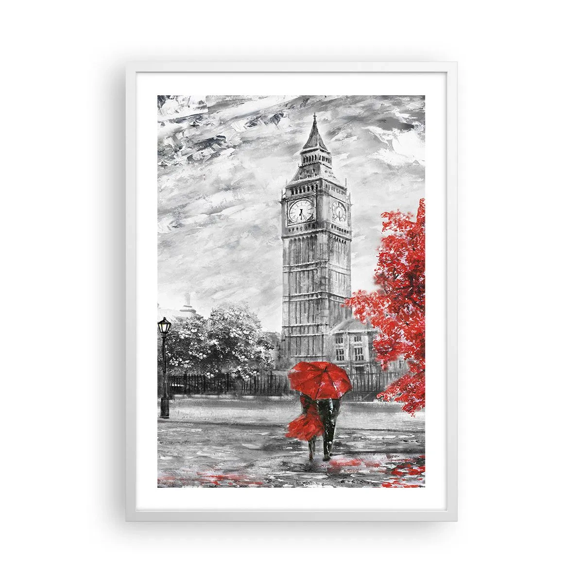 Poster in cornice bianca - Un giorno eccitante - 50x70 cm