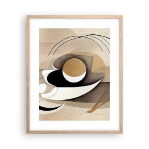 Poster in cornice rovere chiaro - Composizione: l'essenza delle cose - 40x50 cm