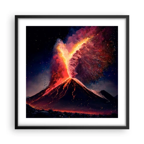 Poster in cornice nera - Bellezza e minaccia - 50x50 cm