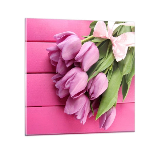 Quadro su vetro - Proprio per te - 50x50 cm