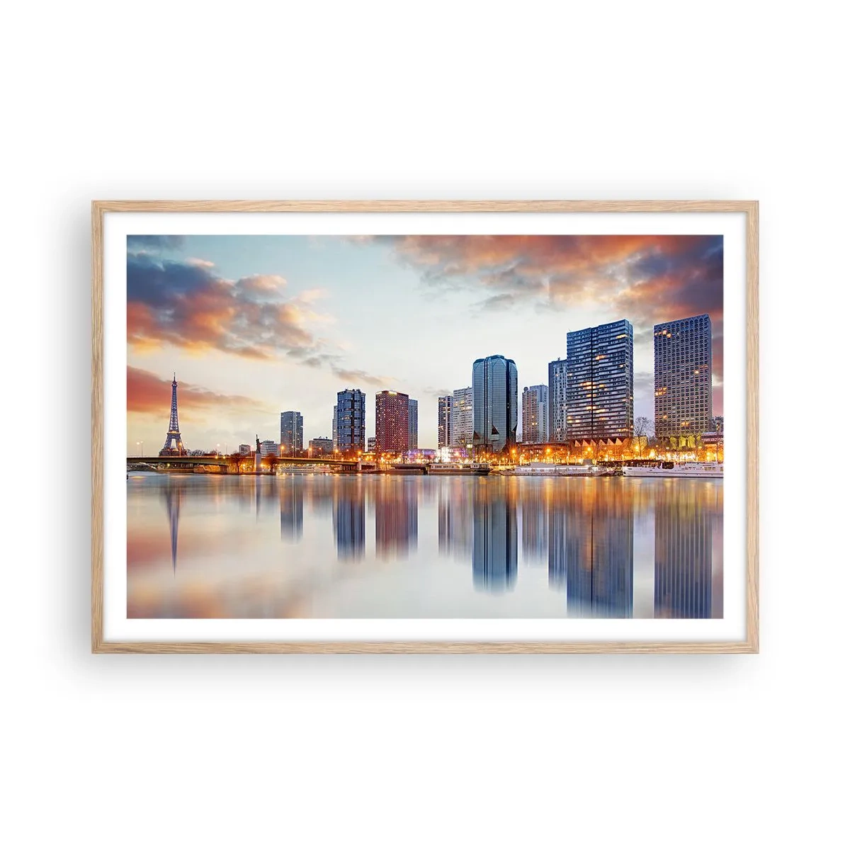 Poster in cornice rovere chiaro - La pace monumentale di Parigi - 91x61 cm