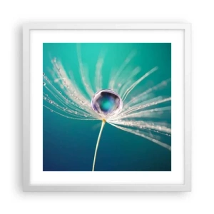 Poster in cornice bianca - Attimo mistico - 40x40 cm