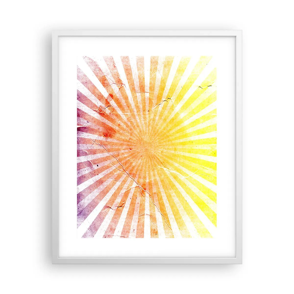 Poster in cornice bianca - Albe e tramonti - 40x50 cm