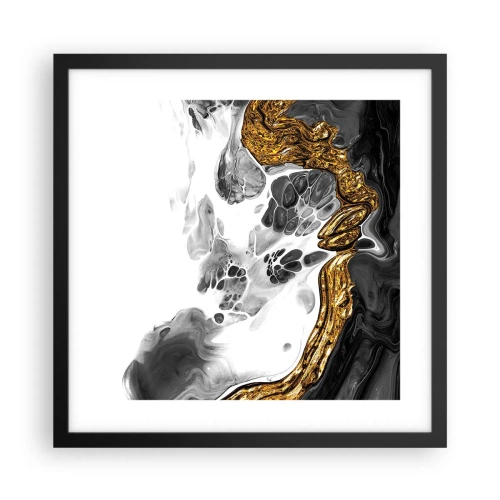 Poster in cornice nera - Composizione organica - 40x40 cm
