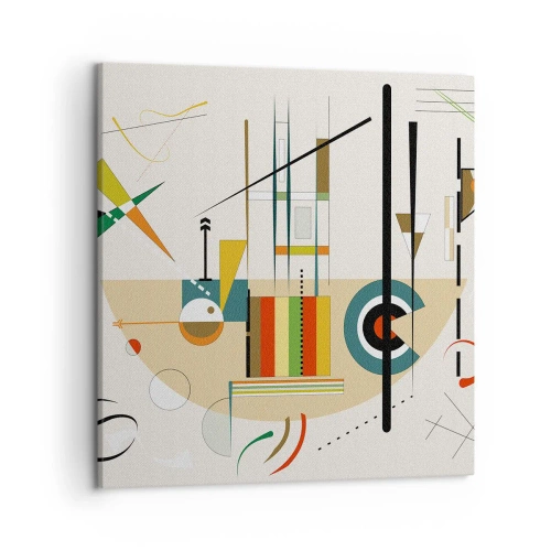 Quadro su tela - Stampe su Tela - E il mondo ride - 50x50 cm
